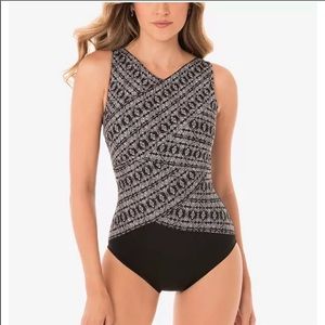 NEW Miraclesuit Incan Silver Brio Swimsuit Size 12